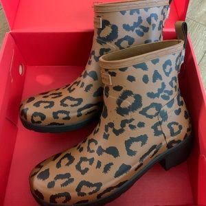 Cheetah Print Hunter Boots